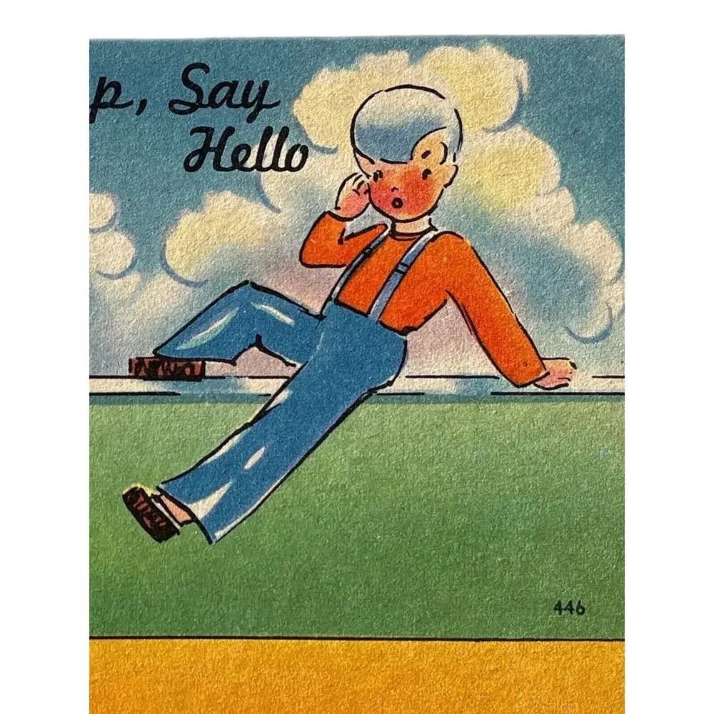 Antique Lithograph Postcard Early 1920s Humorous The Sexes Colorful Asheville